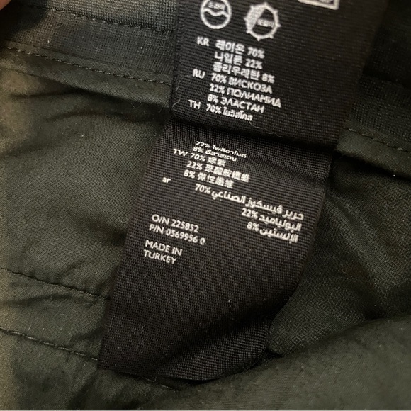 COS Men Pant Jersey Stretch Slim Trousers Zip Ankle Dark Green Size EU 48 - Picture 14 of 15